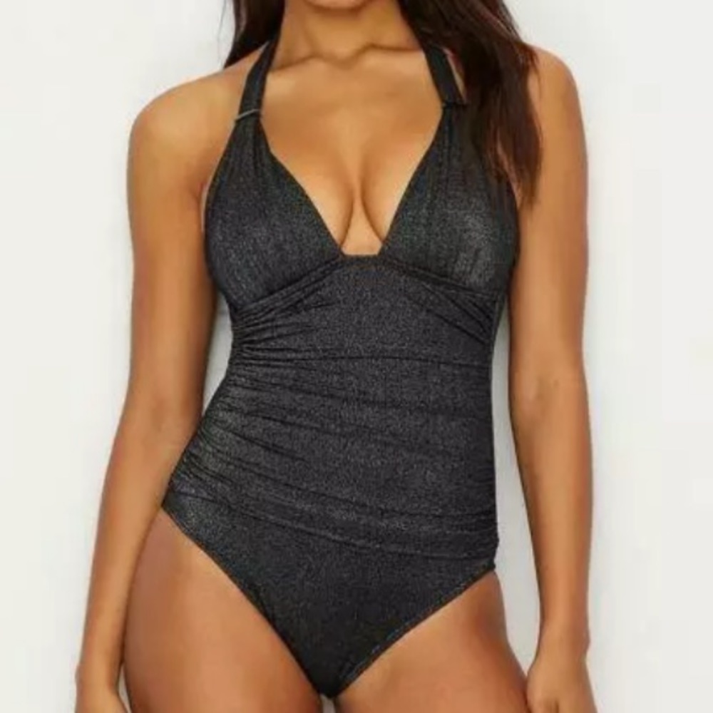 KENNETH Cole New York Shimmer Push Up One Piece